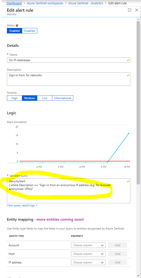 Use Azure Sentinel to Investigate Security Alerts – Sam's Corner