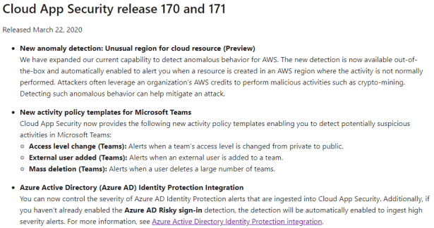 Azure AD Identity Protection Integration with Cloud App Security – Sam ...