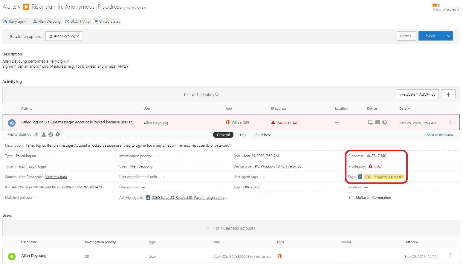 Azure AD Identity Protection Integration with Cloud App Security – Sam ...
